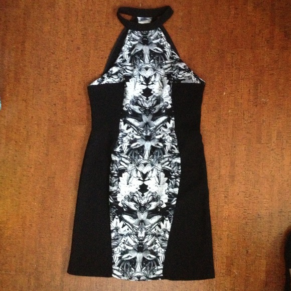 Urban outfitters black open back dress