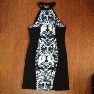 Urban outfitters black open back dress