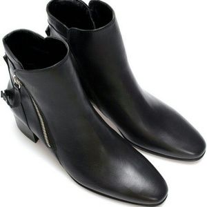 Zara Leather high heel boots