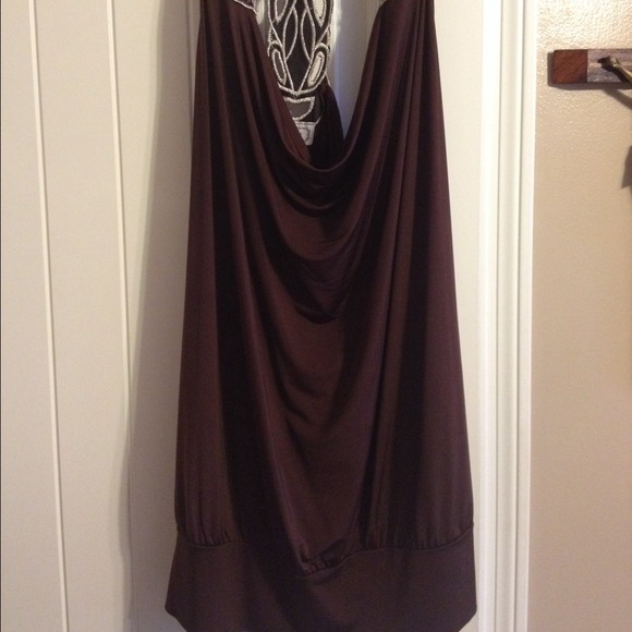 Beautiful chocolate brown blouse.