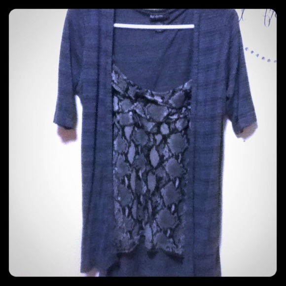 One piece snake print shirt