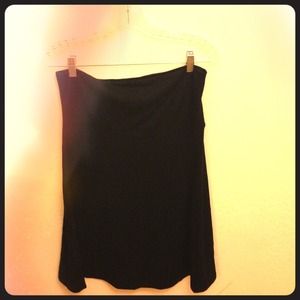 Black mid length skirt