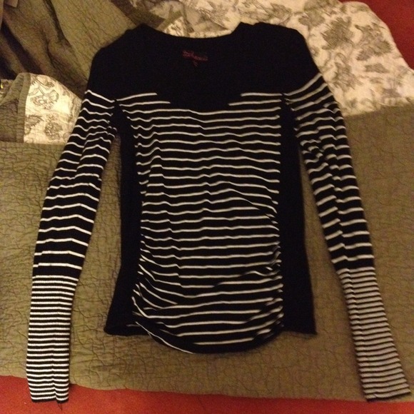 Ribbed striped sweater