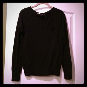 Forever 21 Black Sweater with Front Pocket. Size L