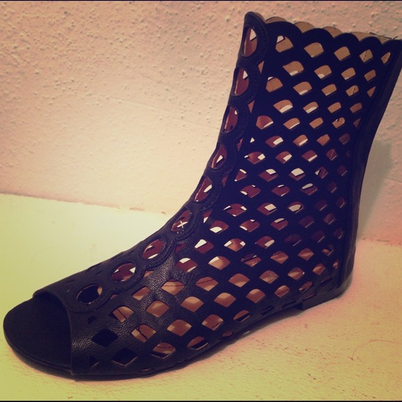 Leather Black Gladiator sandals