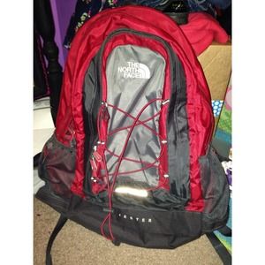 Red North face Backpack