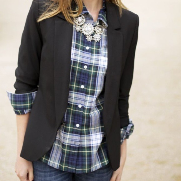 J. Crew plaid perfect shirt