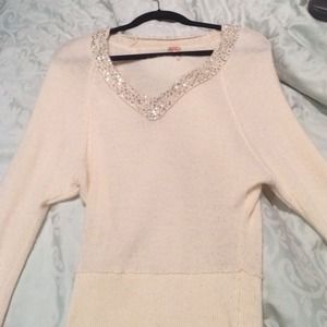 Free people sequin sweater size small