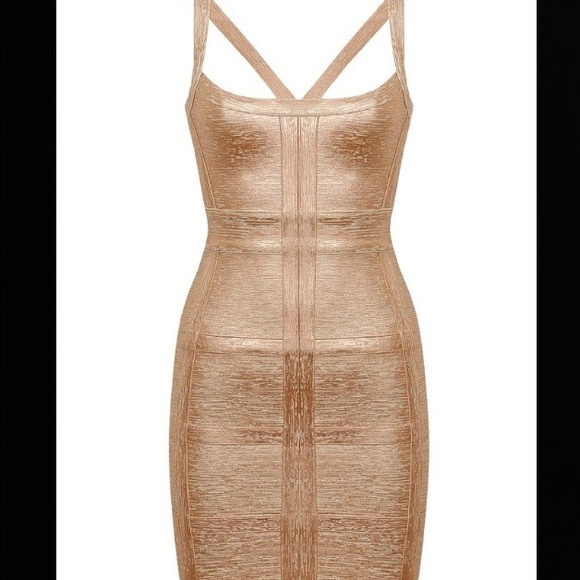 Dresses & Skirts - Gold bandage dress