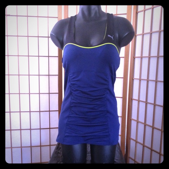 Puma active tank top with racer back