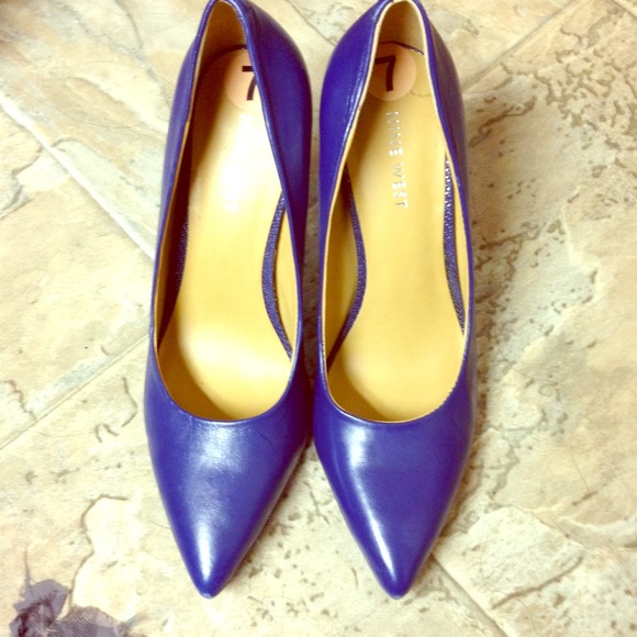 Blue heels Nine West