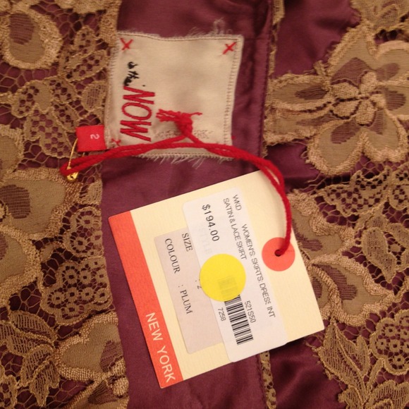 In the now satin & lace skirt NWT size 2 - Picture 3 of 8