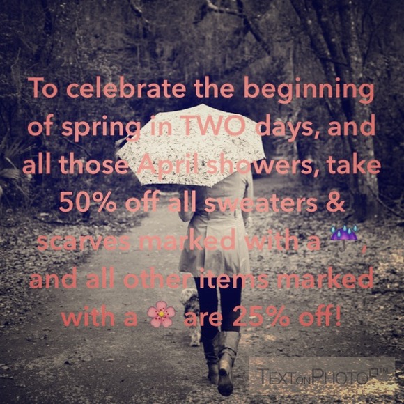 Everyone loves a good SALE ☔️🌸