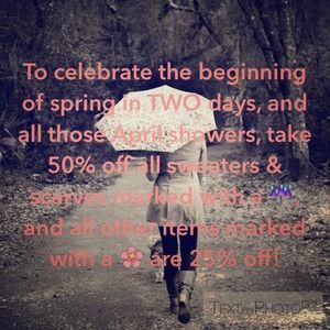 Everyone loves a good SALE ☔️🌸