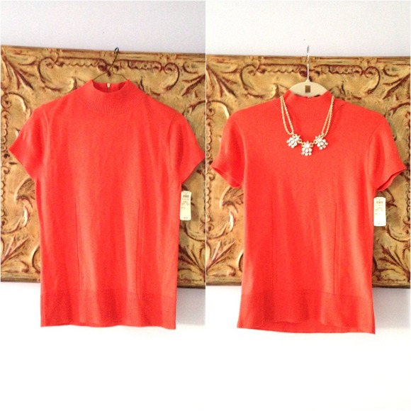 Milly Short Sleeve Orange Top