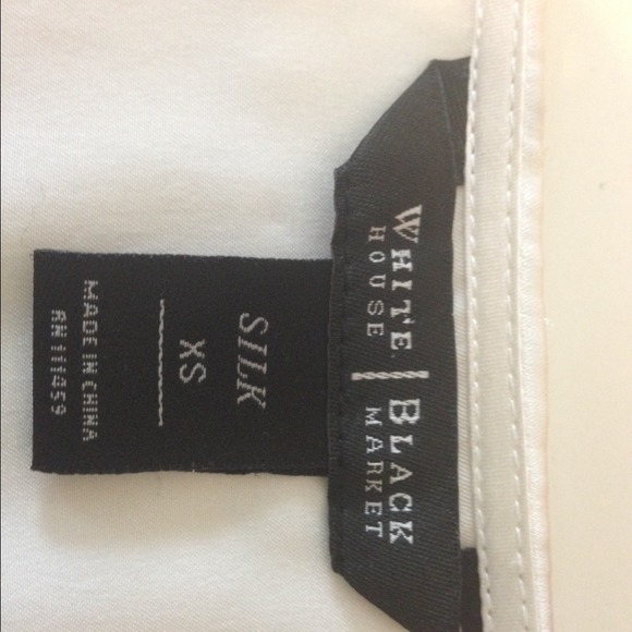 White House Black Market silk blouse - Picture 3 of 4