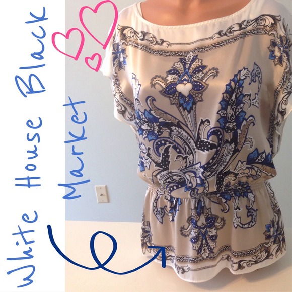 White House Black Market Tops - White House Black Market silk blouse
