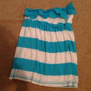 Strapless Abercrombie and Fitch shirt