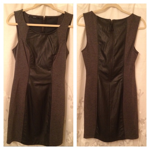 🚀 Guess Leather Color Block Dress 🚀