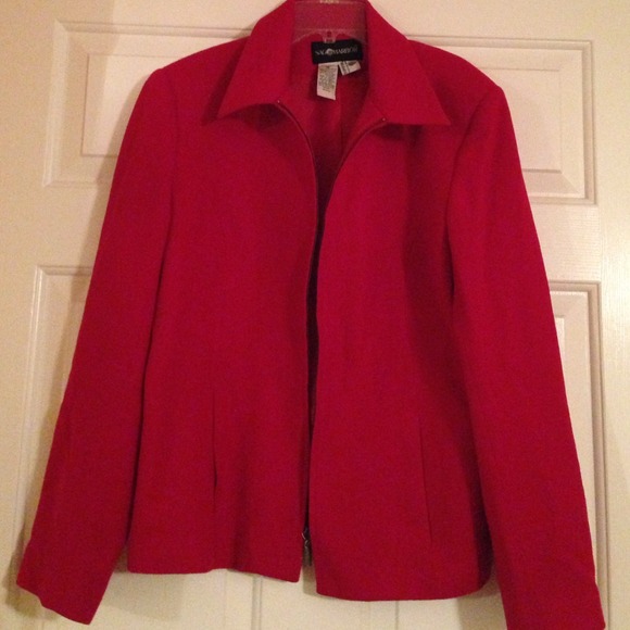 Red 100% Wool Blazer