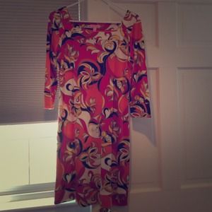 Lilly Pulitzer long sleeved multicolored dress
