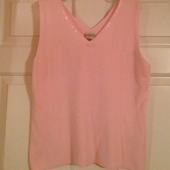 Light Pink sleeveless sweater top