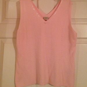 Light Pink sleeveless sweater top