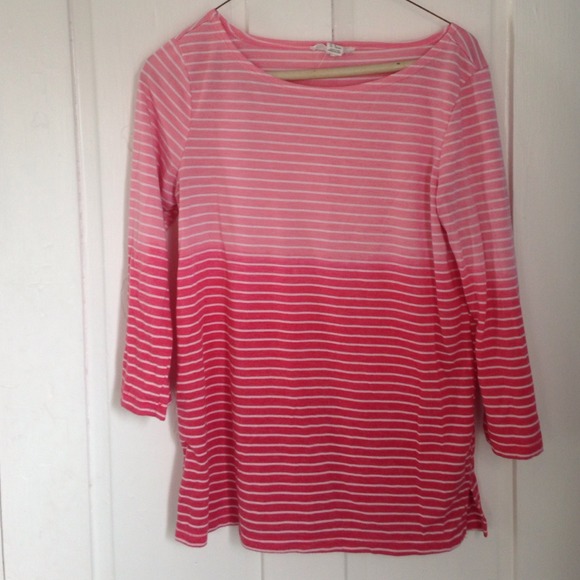 Pink striped tshirt