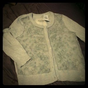 Abercrombie & Fitch Light Grey Cardigan S