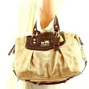 Authentic Coach Madison Op Art Sateen Audrey