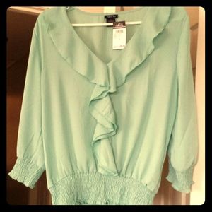 Turquoise quarter sleeve shirt from rue 21!
