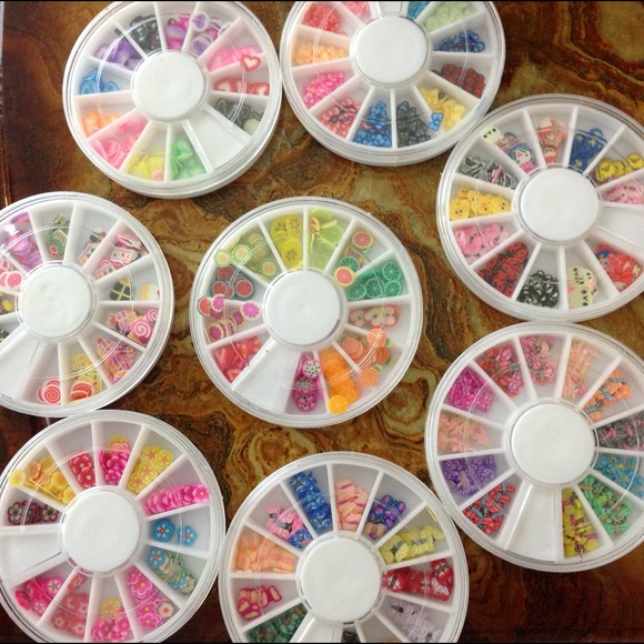 Nail art (Fimo slices) polymer decals for nails