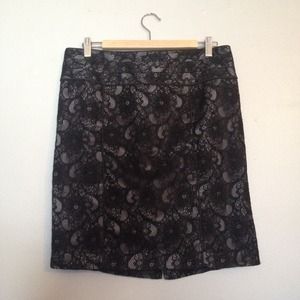 Lace pencil skirt