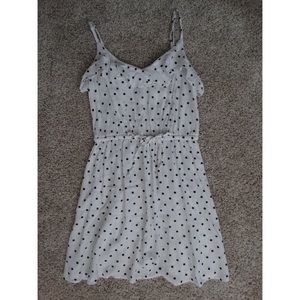 White Polka Dotted Dress