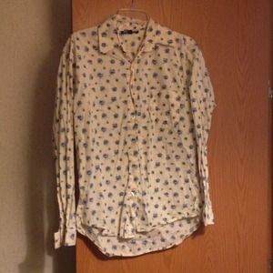 Betsey Johnson Button Up Shirt with Pocket