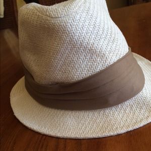 White and Tan Fedora