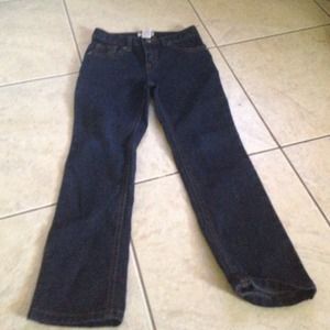 Blue dark little girl jeans