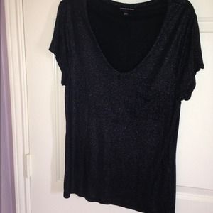 Black shimmery t-shirt