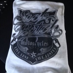 Sick bitch white zipper hooded sweatshirt