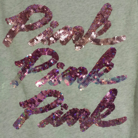 Pink VS Zip Up Bling Hoodie