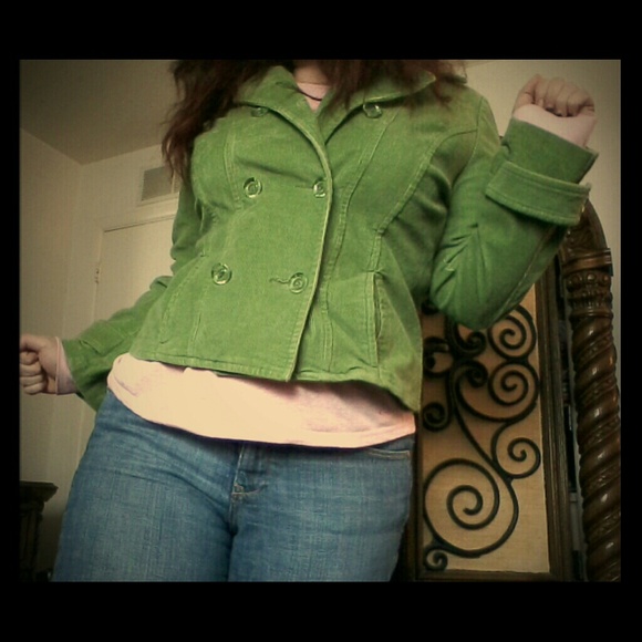 Green corduroy jacket