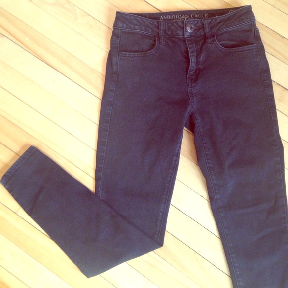 High waisted black skinny jeans/jeggings