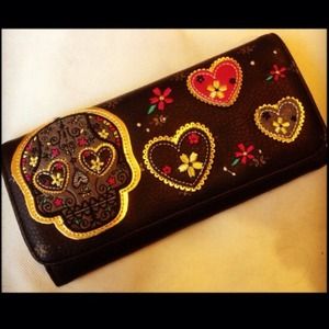 Candy skull wallet