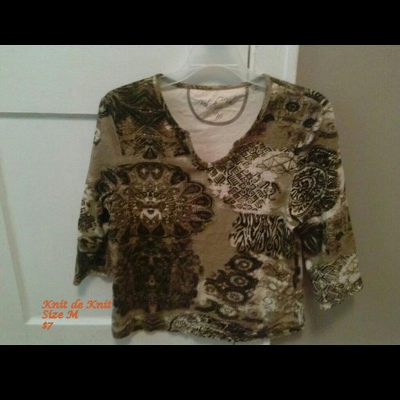 REDUCED: $5! Knit de Knit Shirt - Picture 1 of 1