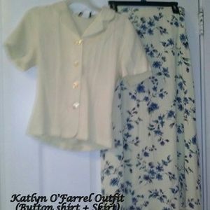 Katlyn O'Farrel blouse and skirt (spring/summer)