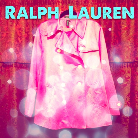 ⭐️PRICE FIRM⭐️Ralph Lauren Silk Satin Trench Coat - Picture 3 of 3