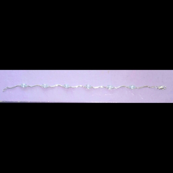 Blue Topaz Tennis Bracelet