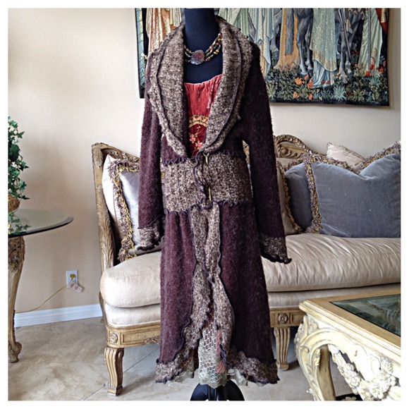 Mohair long sweater outerwear