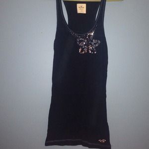 Navy blue tank top.