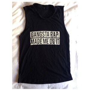 Brandy Melville- Gangster Tank (OS)